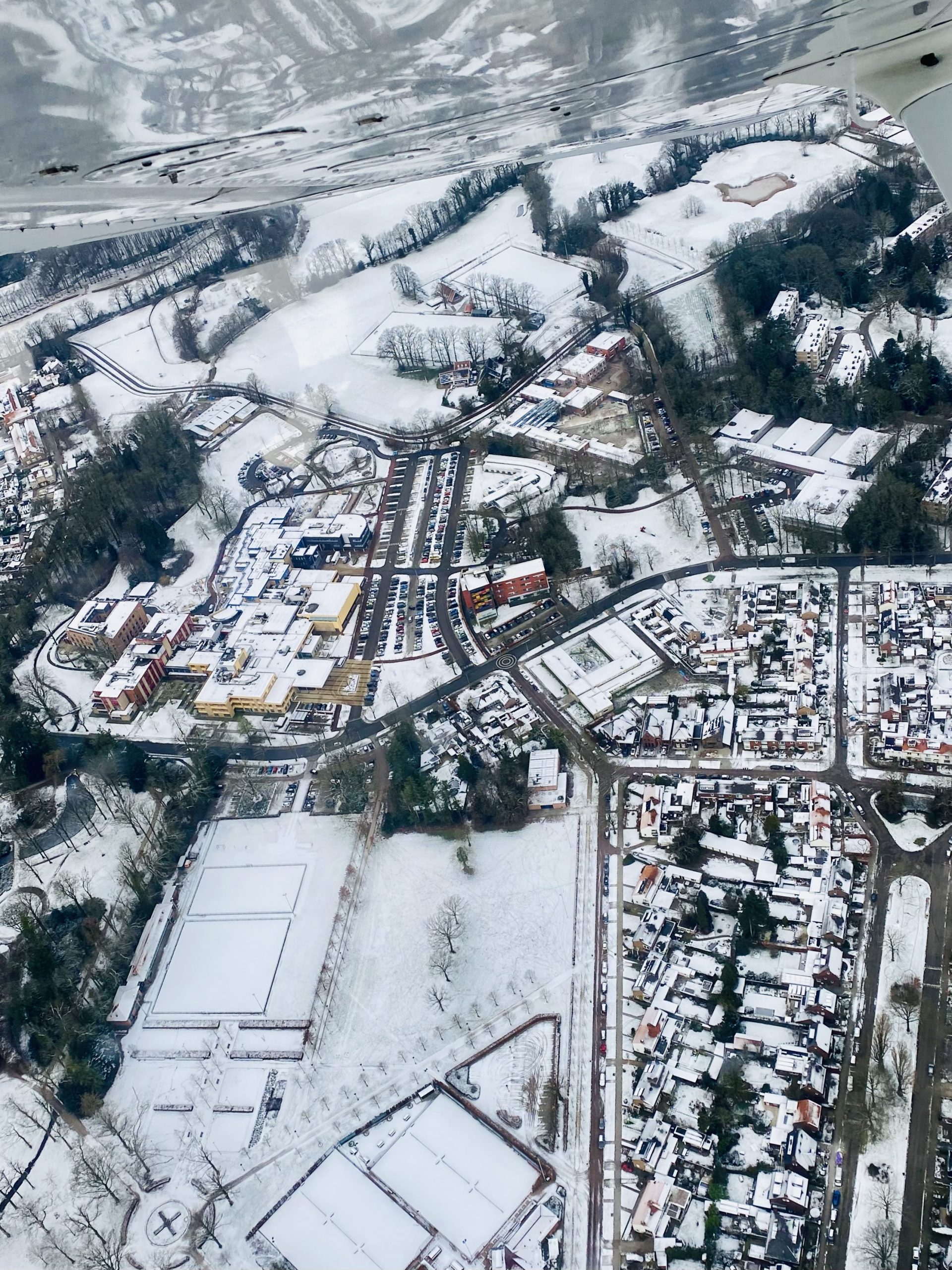 Prachtige luchtfoto Het Roessingh